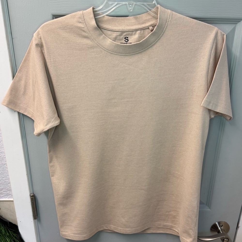 One Brand-Small Men's Beige T-Shirt/made in Italy
